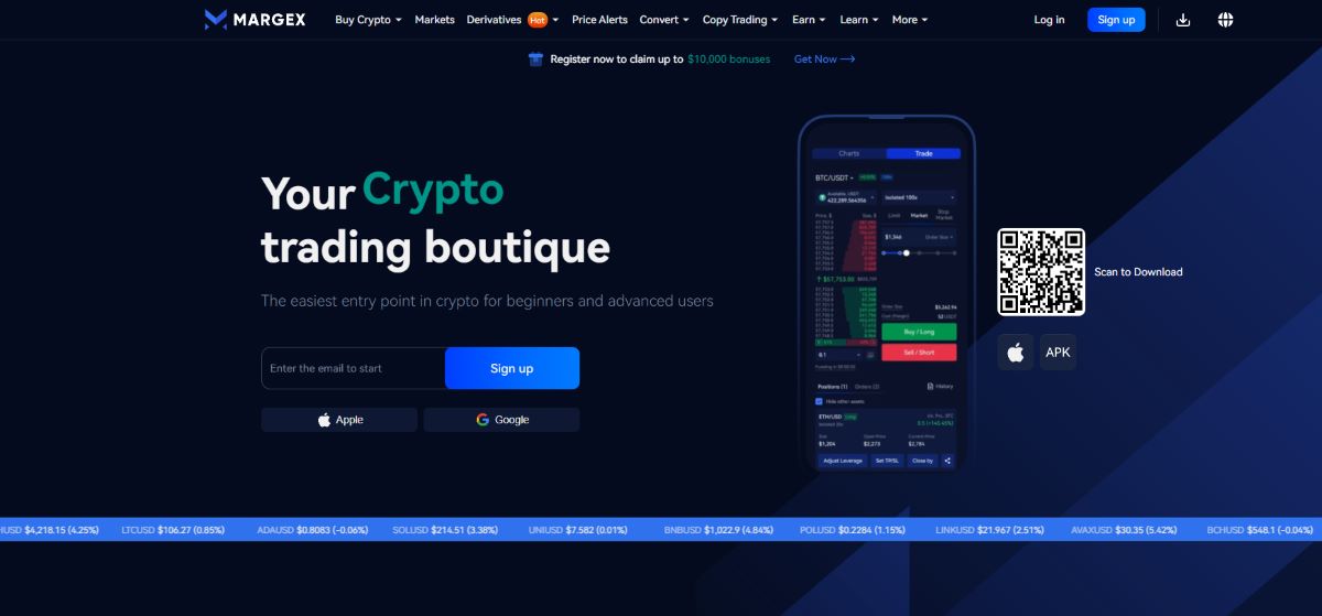 Margex – Privacy-Focused Exchange With High Leverage
